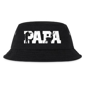 Papa Chasseur Chasse Cadeau Fête des Pères 2025 - Bob Enfant - noir - Devant