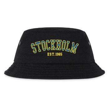 Stockholm Est.1965 - Kinder Bucket Hat - Schwarz - Vorne