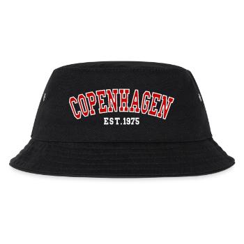 Kopenhagen Est. 1975 - Kinder Bucket Hat - Schwarz - Vorne