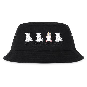Praxisanleiter, die Einhörner in der Pflege  - Kinder Bucket Hat - Schwarz - Vorne