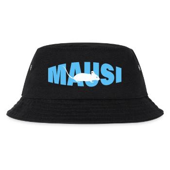 MAUSI - Kinder Bucket Hat - Schwarz - Vorne