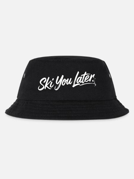 Ski you later - Kinder Bucket Hat - Schwarz