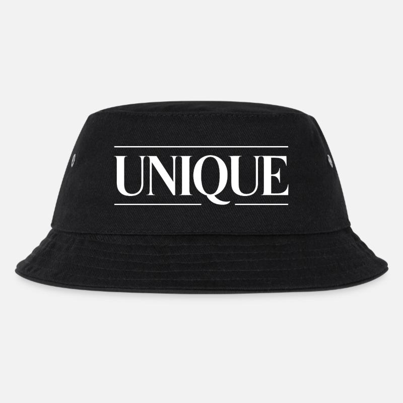 Unique Einzigartig Unikat Selbstwert Einzig Artig - Kinder Bucket Hat - Schwarz