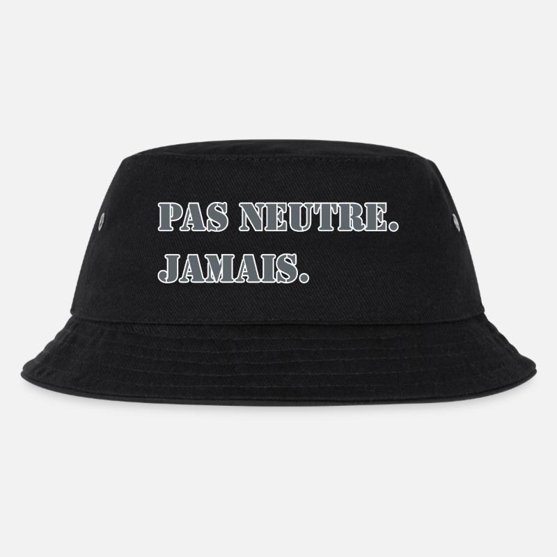 NOT NEUTRAL. NEVER. - Kids’ Bucket Hat - black