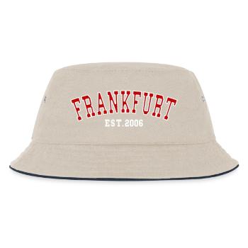 Frankfurt gegründet 2006 - Kinder Bucket Hat - Natur/Navy - Vorne
