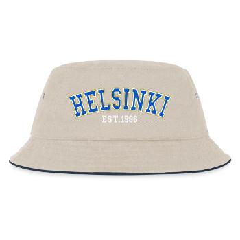 Helsinki gegründet 1986 - Kinder Bucket Hat - Natur/Navy - Vorne