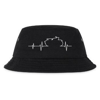 Simson Sperber Habicht EKG - Kinder Bucket Hat - Schwarz - Vorne