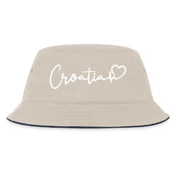 Croatie Battement de cœur - Bob Enfant - blanc cassé/bleu marine - Devant