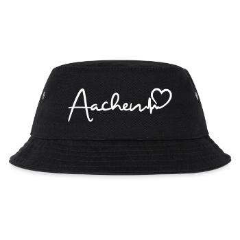 Aachen Herzschlag - Kinder Bucket Hat - Schwarz - Vorne