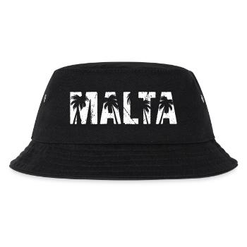 Malta Palmen - Kinder Bucket Hat - Schwarz - Vorne