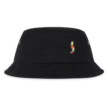 Kleine Raupe Spiel - Kinder Bucket Hat - Schwarz - Vorne