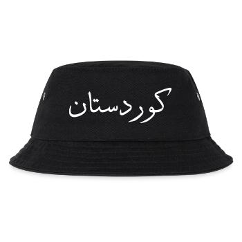 Kurdistan-FONT-K-Weiss - Kinder Bucket Hat - Schwarz - Vorne