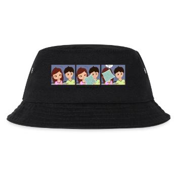 Eheleben 1 - Kinder Bucket Hat - Schwarz - Vorne
