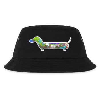 bunter Hund - Kinder Bucket Hat - Schwarz - Vorne