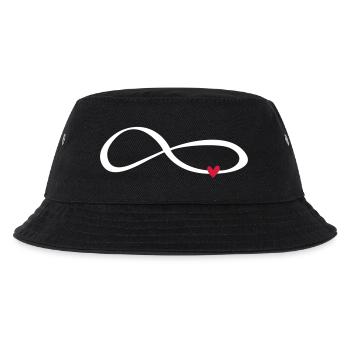 Heart infinity infinity symbol gift love - Kids’ Bucket Hat - black - Front