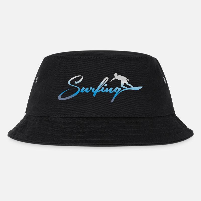 SURFING, SURFING - Kids’ Bucket Hat - black