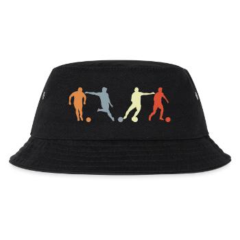 Fußballspieler Zeichnung - Kinder Bucket Hat - Schwarz - Vorne