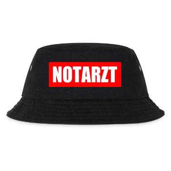 Notarzt - Kinder Bucket Hat - Schwarz - Vorne