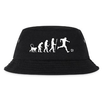 Fußball Evolution - Kinder Bucket Hat - Schwarz - Vorne