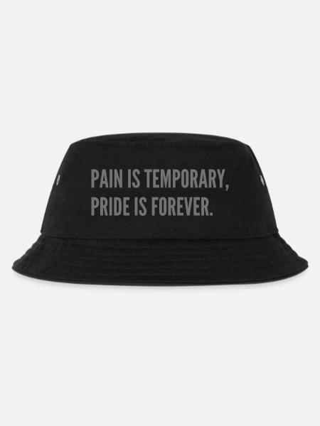 Pain is temporary, pride is forever. - Kids’ Bucket Hat - black