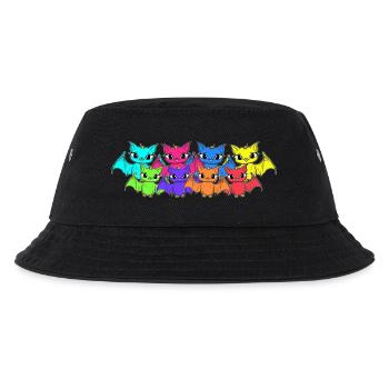 Halloween Fledermaus Fledermäuse Kinder Kind - Kinder Bucket Hat - Schwarz - Vorne