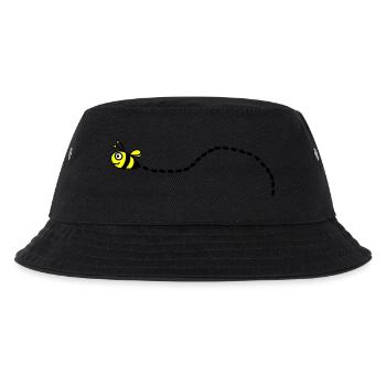 Biene - Kinder Bucket Hat - Schwarz - Vorne