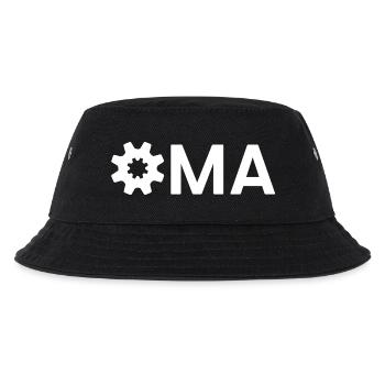 Oma Zahnrad Werkzeug Handwerk Ingenieur - Kinder Bucket Hat - Schwarz - Vorne