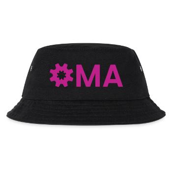 Oma Zahnrad Werkzeug Handwerk Ingenieur - Kinder Bucket Hat - Schwarz - Vorne