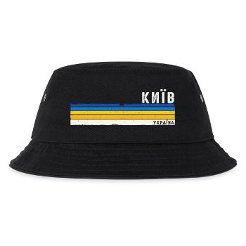 Stolz darauf, Kiew zu lieben - Feiern Sie das ukrainische Erbe - Kinder Bucket Hat - Schwarz - Vorne