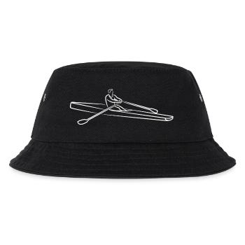 Ruderer Zeichnung - Kinder Bucket Hat - Schwarz - Vorne