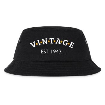 Jahrgang ist 1943 - Kinder Bucket Hat - Schwarz - Vorne