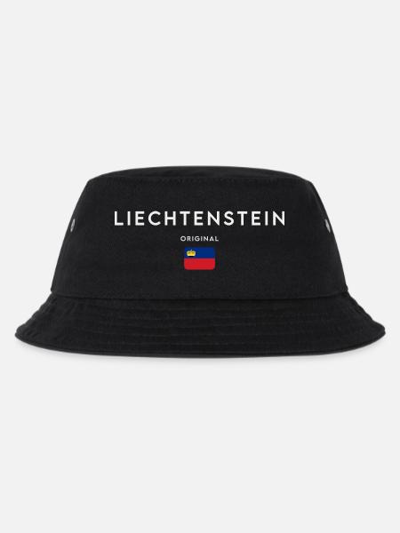 Flagge von Liechtenstein - Kinder Bucket Hat - Schwarz