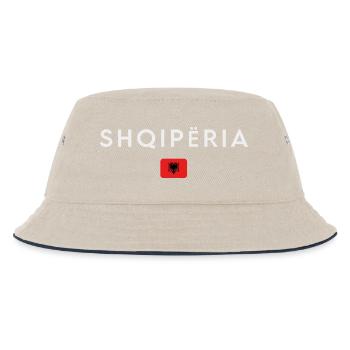 Albanian flag, Albanian pride - Kids’ Bucket Hat - ecru/navy - Front