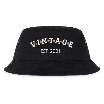 Jahrgang ist 2021 - Kinder Bucket Hat - Schwarz - Vorne