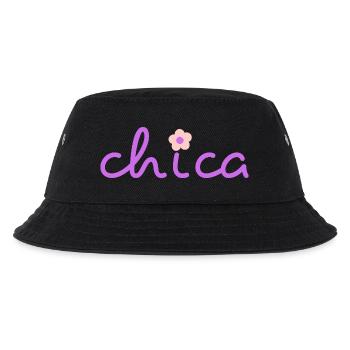 Chica-Blume - Kinder Bucket Hat - Schwarz - Vorne
