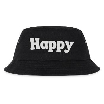 Happy - Kids’ Bucket Hat - black - Front