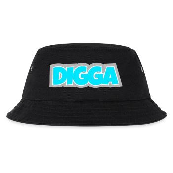 Digga - norddeutsch, frech und längst Kult. - Kinder Bucket Hat - Schwarz - Vorne