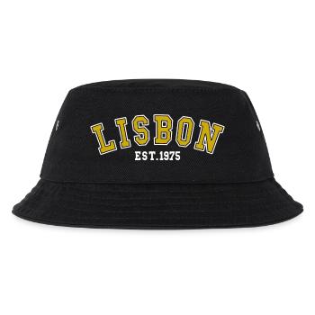 Lissabon Est. 1975 - Kinder Bucket Hat - Schwarz - Vorne