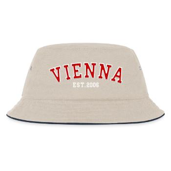Wien Est. 2006 - Kinder Bucket Hat - Natur/Navy - Vorne
