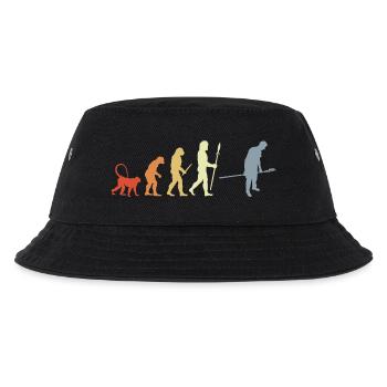 Bäcker Evolution Retro Look - Kinder Bucket Hat - Schwarz - Vorne