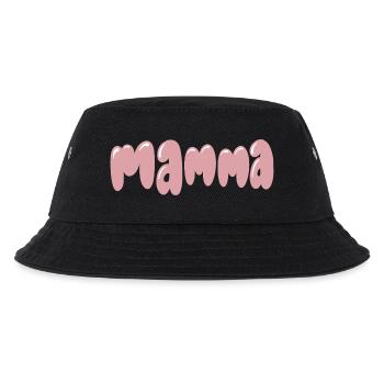 Skulkulissige Mama Verspielter Stil Pink - Kinder Bucket Hat - Schwarz - Vorne