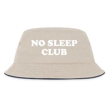 No Sleep Club - Kids’ Bucket Hat - ecru/navy - Front