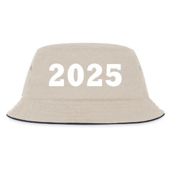2025 - Kinder Bucket Hat - Natur/Navy - Vorne