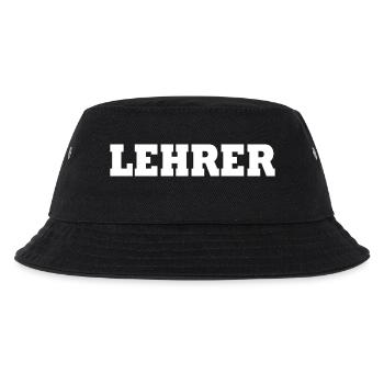 Lehrer - Kinder Bucket Hat - Schwarz - Vorne