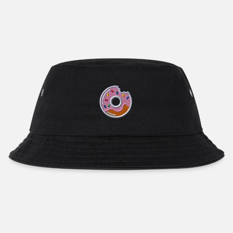 Donut - Kinder Bucket Hat - Schwarz