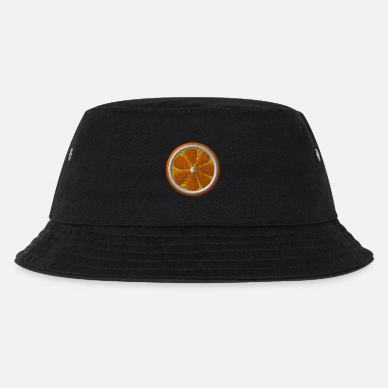 Orange brodé - Bob Enfant - noir