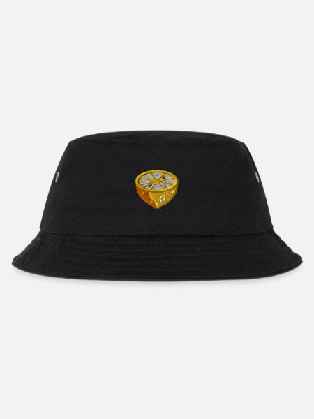 Lemon - Kids’ Bucket Hat - black
