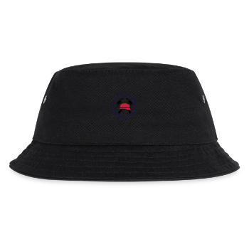 Fire helmet, ax and Wings - Kids’ Bucket Hat - black - Back
