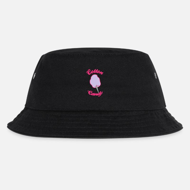 cotton candy - Kids’ Bucket Hat - black