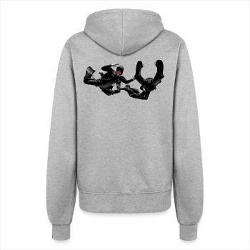 Skydivers - Women’s Hooded Jacket - heather grey - Back - Maraike (178cm)